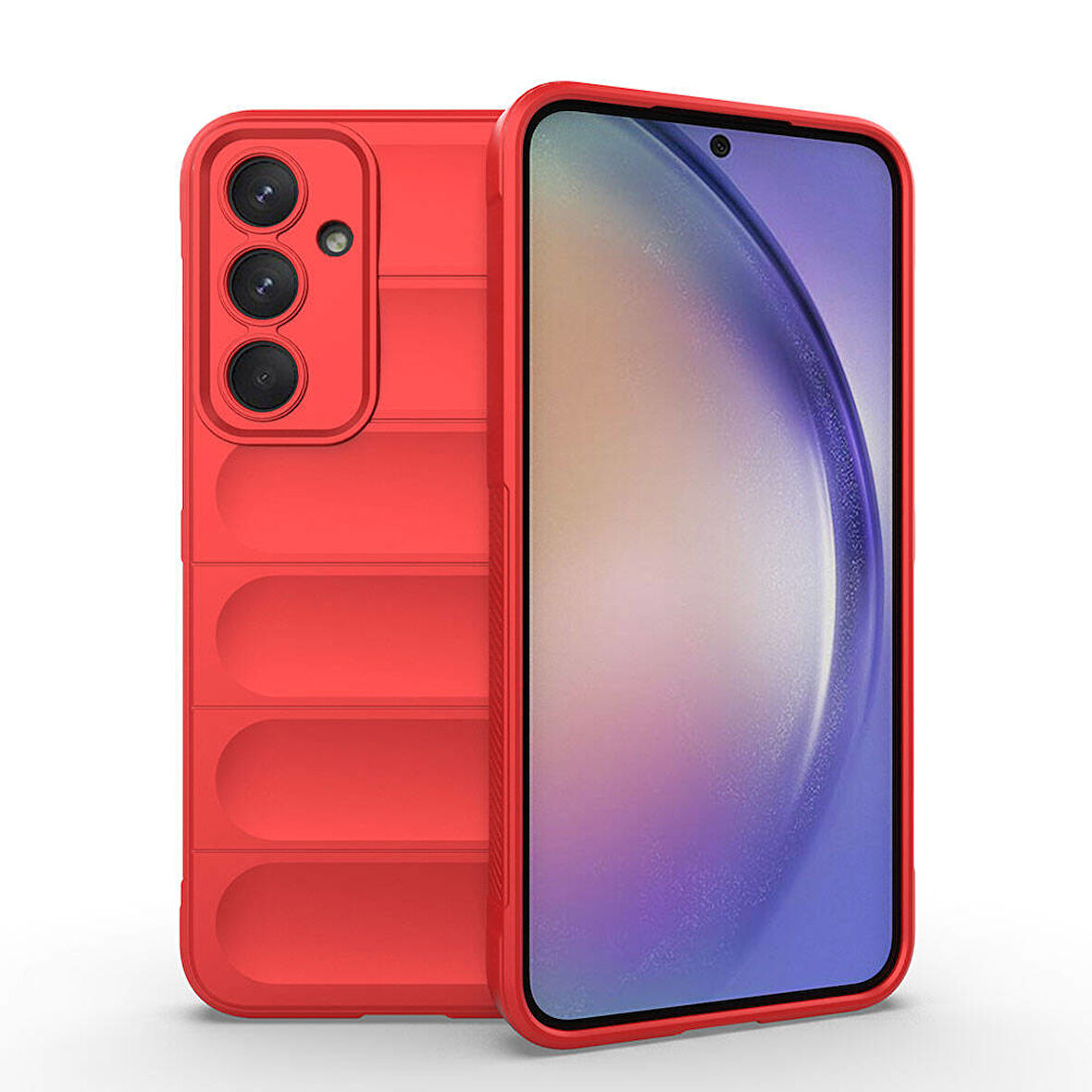 Samsung Galaxy A35  Uyumlu Kılıf Esnek TPU Oyuklu Arka Yüzey Tasarımlı Silikon Kapak