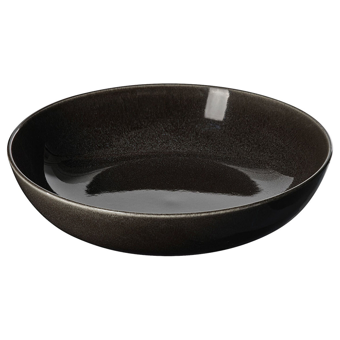 Seramik servis kasesi, koyu gri, 30 cm