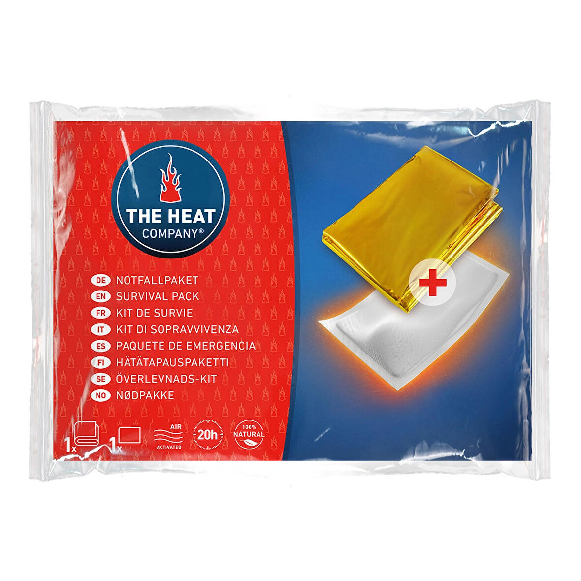 Theheatcompany Survival Pack 20 saat ısıtıcılı Termal Battaniye