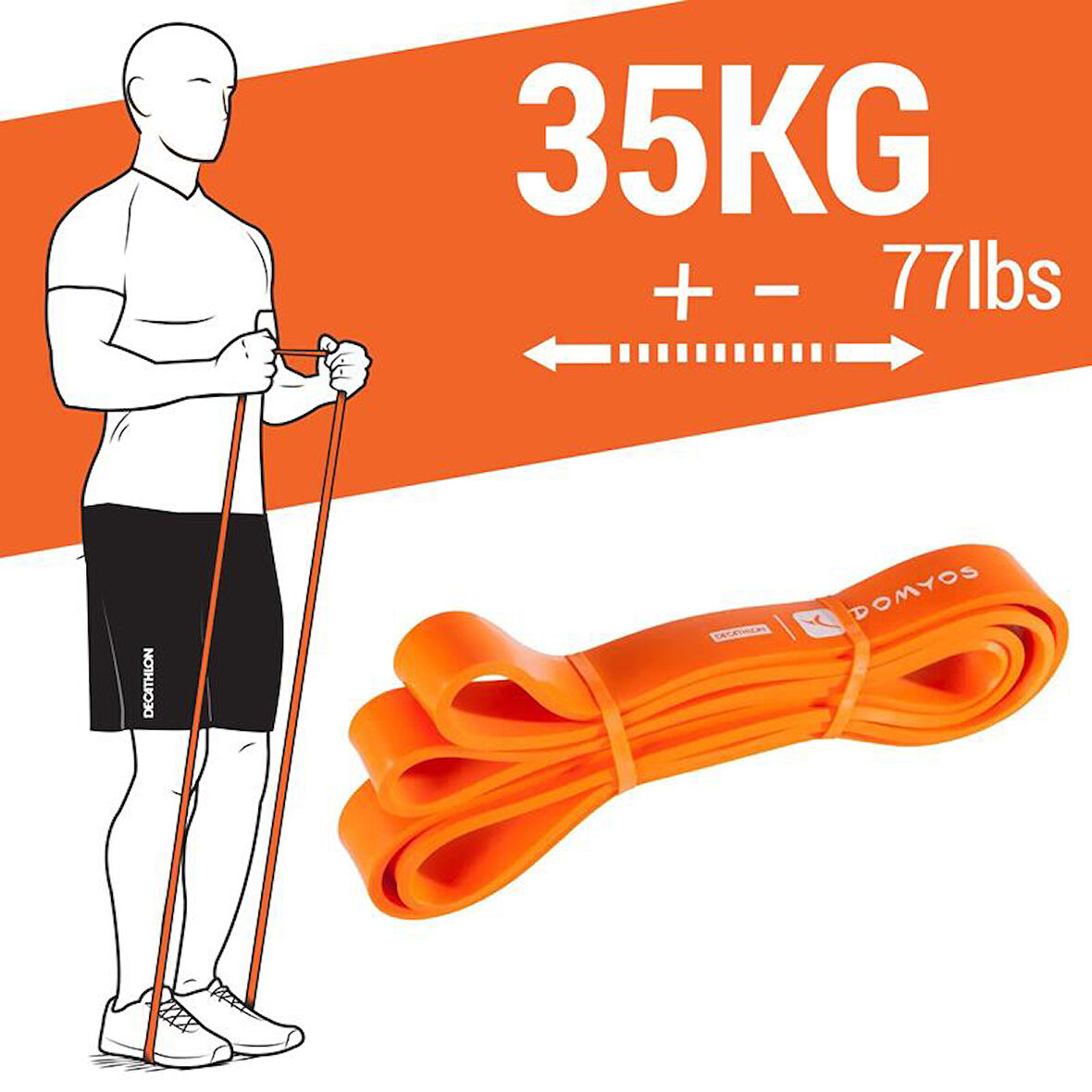 Direnç Bandı - 35 Kg - Turuncu
