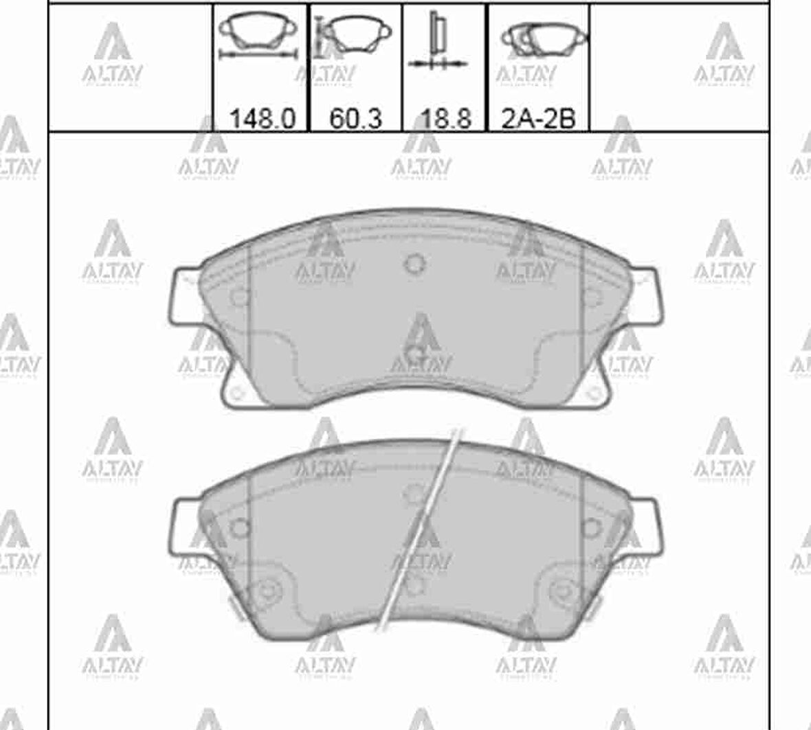 FREN BALATA CRUZE 2009-2012 / ASTRA J 2009-2017 / MOKKA 2012-2018 16 JANT ÖN 13301234 13412810