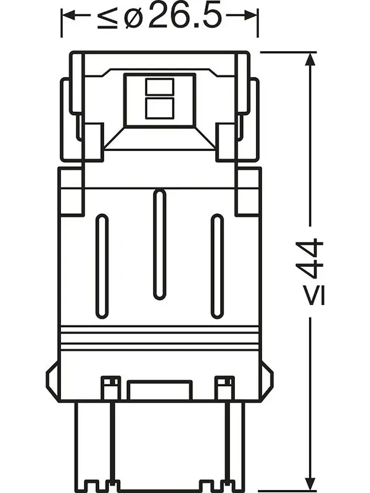 LED AMPUL 12 V P27/7W (S8W DC)