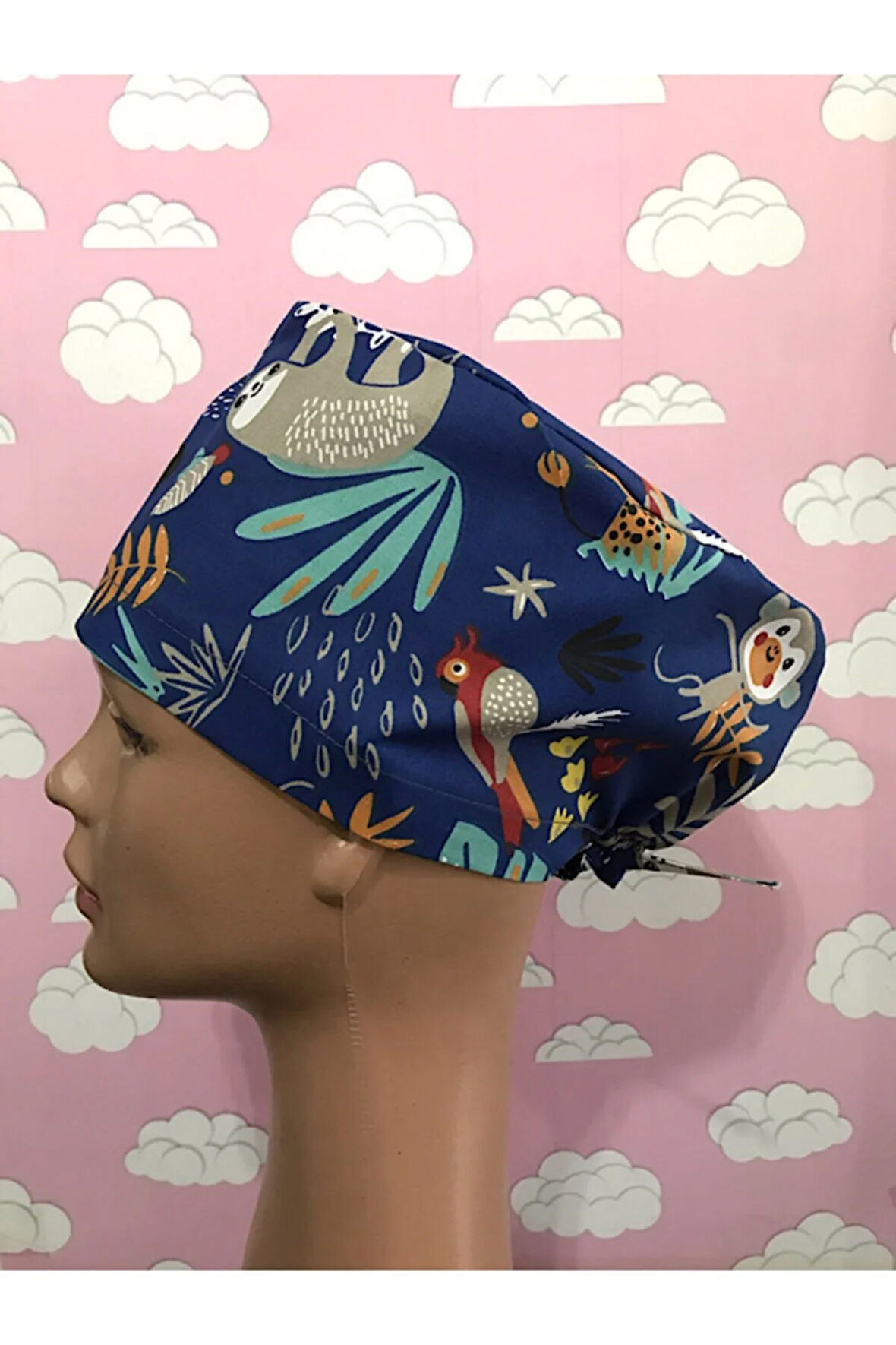 Cerrahi Bone Lastikli Ve Bağcıklıdır Doktor Hemşire Bonesi