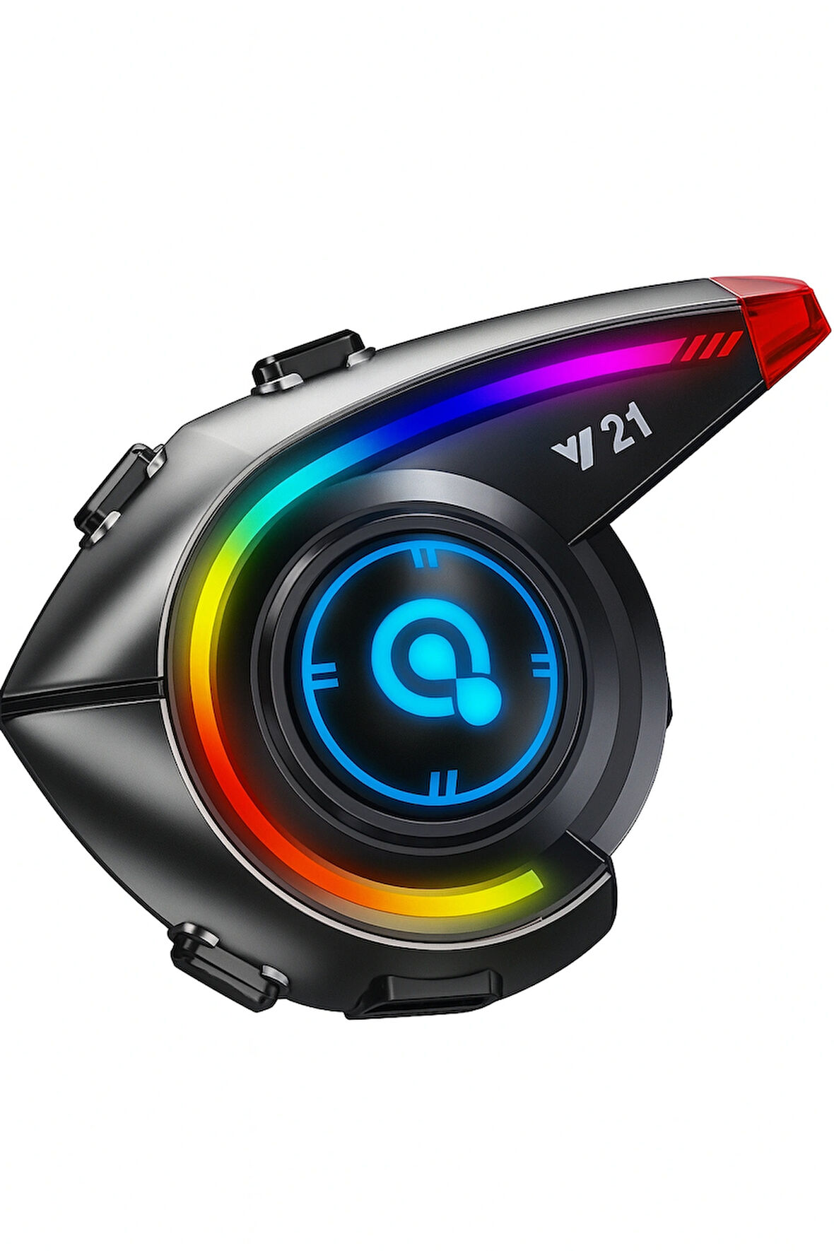 Rgb Işık Efektli Intercom Bluetooth Motosiklet Kask Kulaklığı Intercom Kulaklık