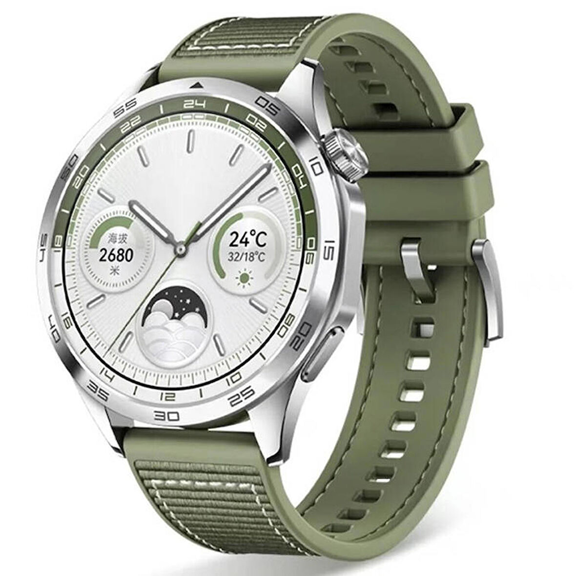 Samsung Galaxy Watch 46mm ile Uyumlu Spor Örgü Desenli Dikişli 22mm Silikon Kordon
