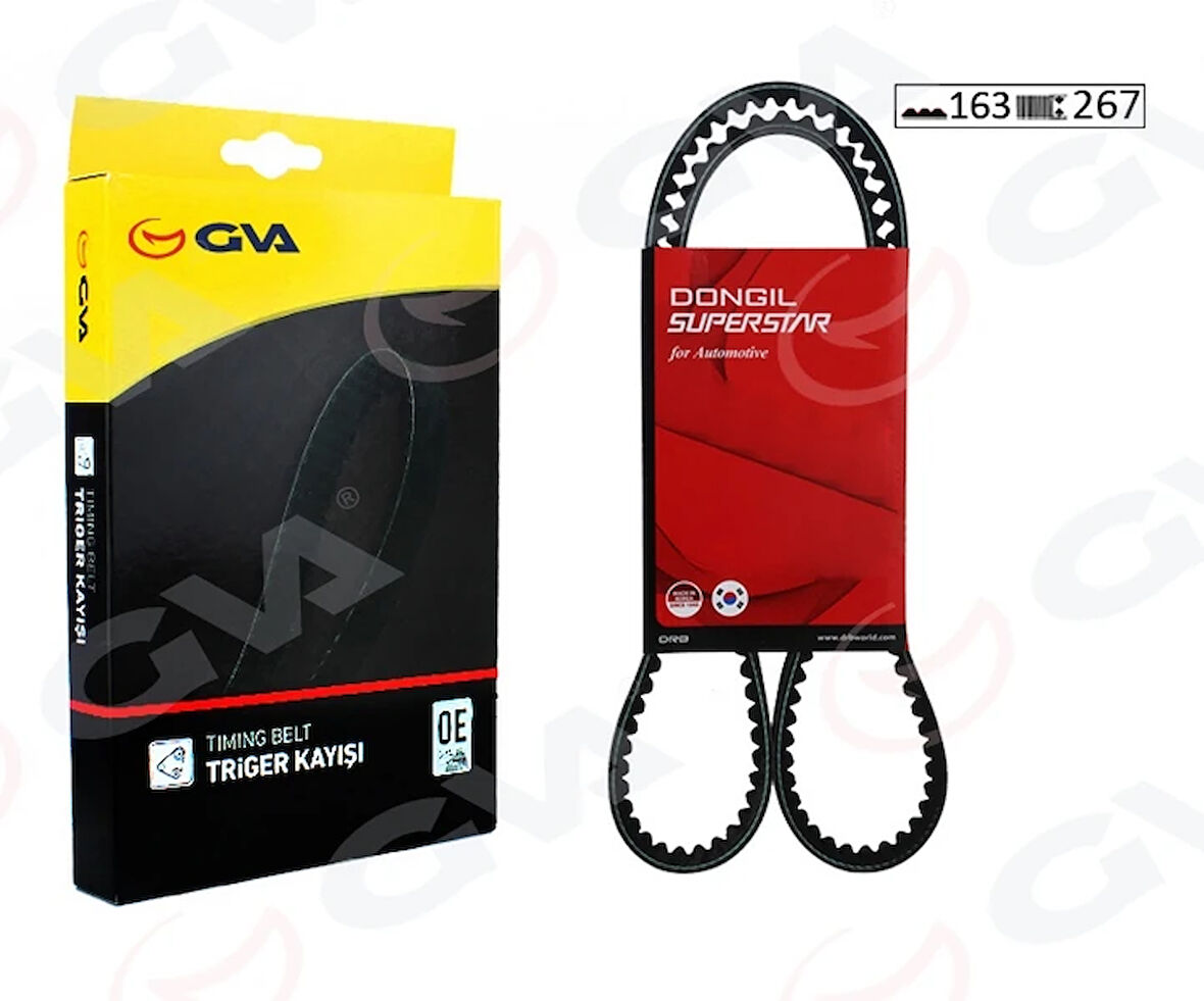 TRİGER KAYIŞI 163X267 AVENSIS 2.0 İ 1997-2003 -CAMRY 2.2 İ 1991-2001 -CARINA 2.0 İ 1987-1997 -RAV4 2.0 İ 9 1356803010