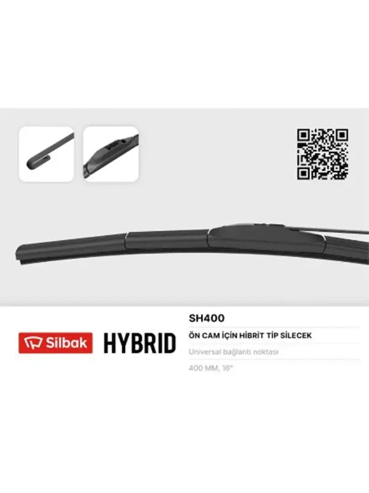 SILECEK SUPURGESI HIBRIT TIPI 400mm UNIVERSAL