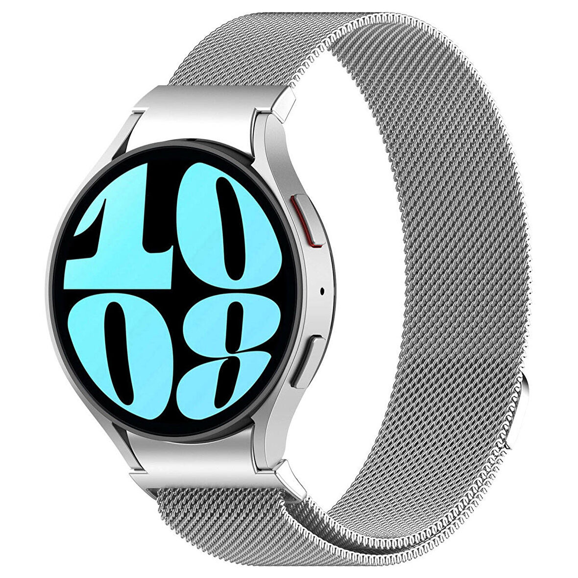 Samsung Galaxy Watch 6 Classic 40mm ile Uyumlu Metal Tel-Örgü işlemeli Kordon
