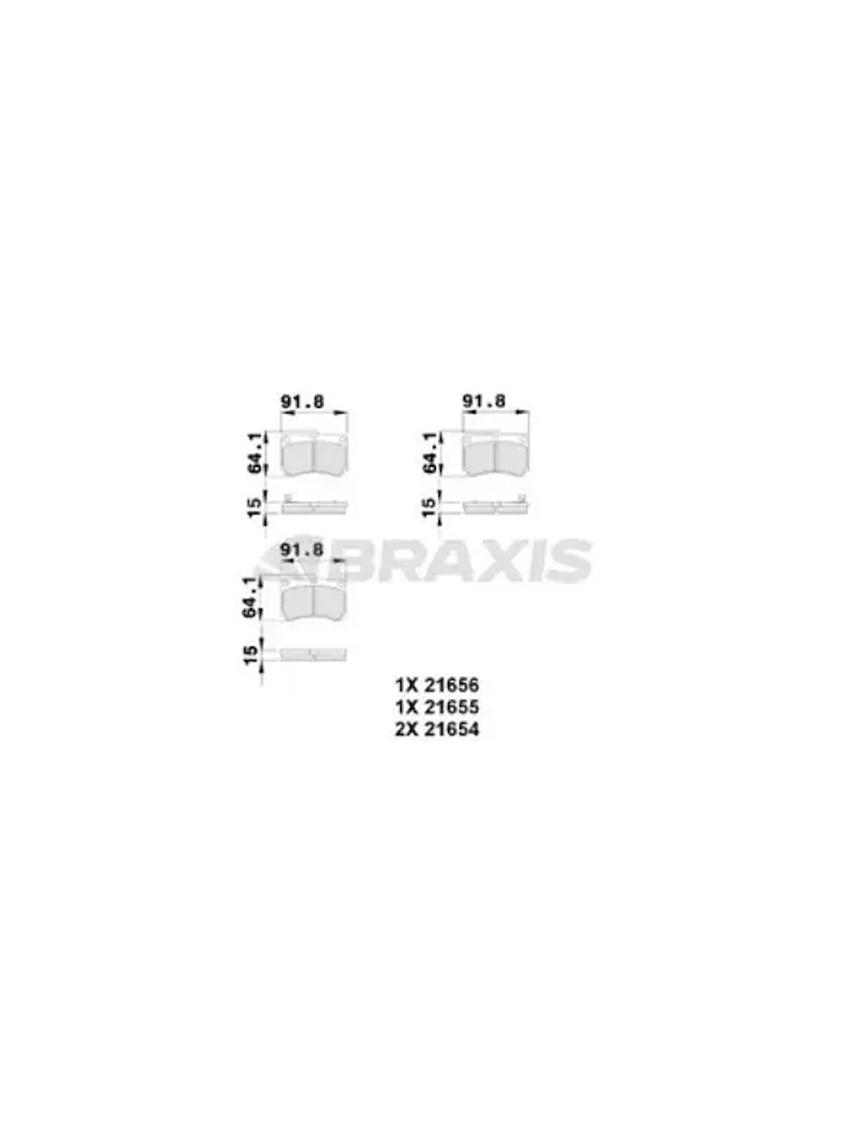 ON FREN BALATASI MAZDA 323 B6 KASA 1990 1996 KIA RIO 2000 2002