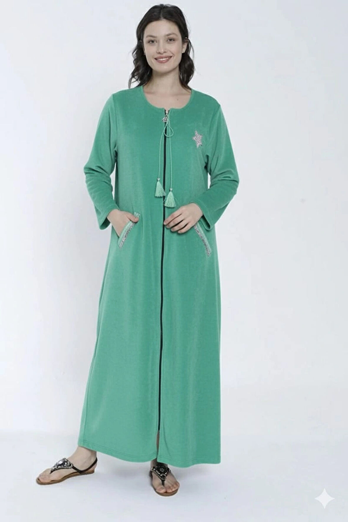 Cicikom 104018 Kadın Havlu Elbise - MİNT - XL