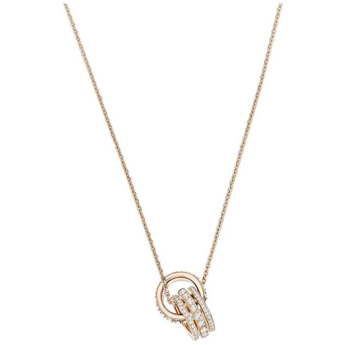 5419853 Swarovski Kolye Further:Pendant Double Czwh/Cry/Ros