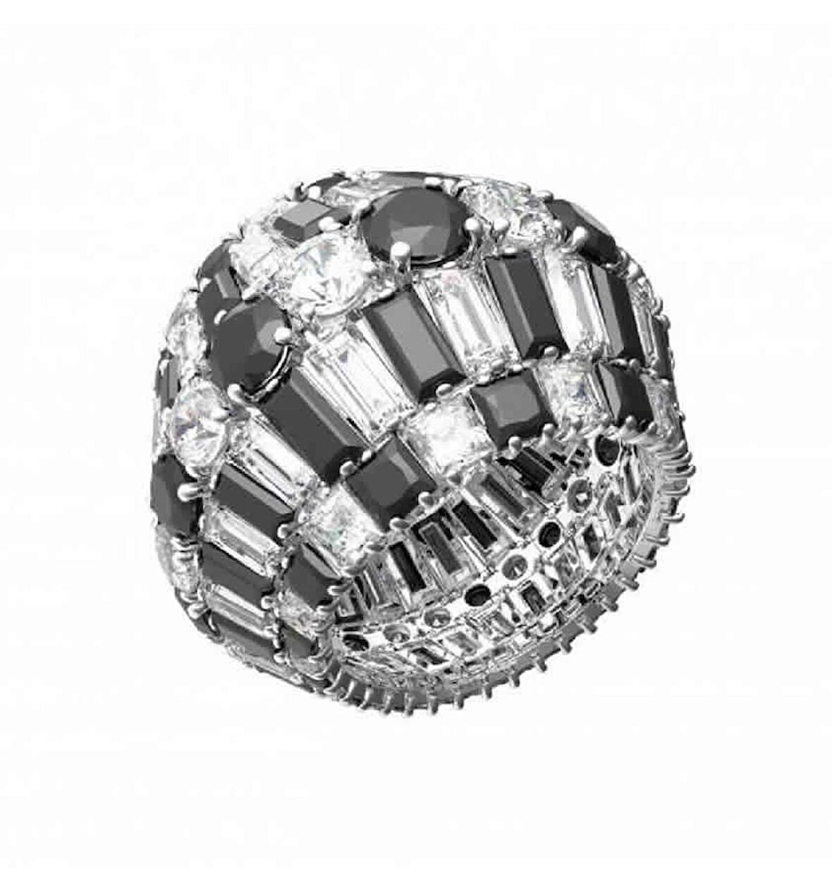 5620657 Swarovski Yüzük Hyperbola:Rıng Black/Rhs 52