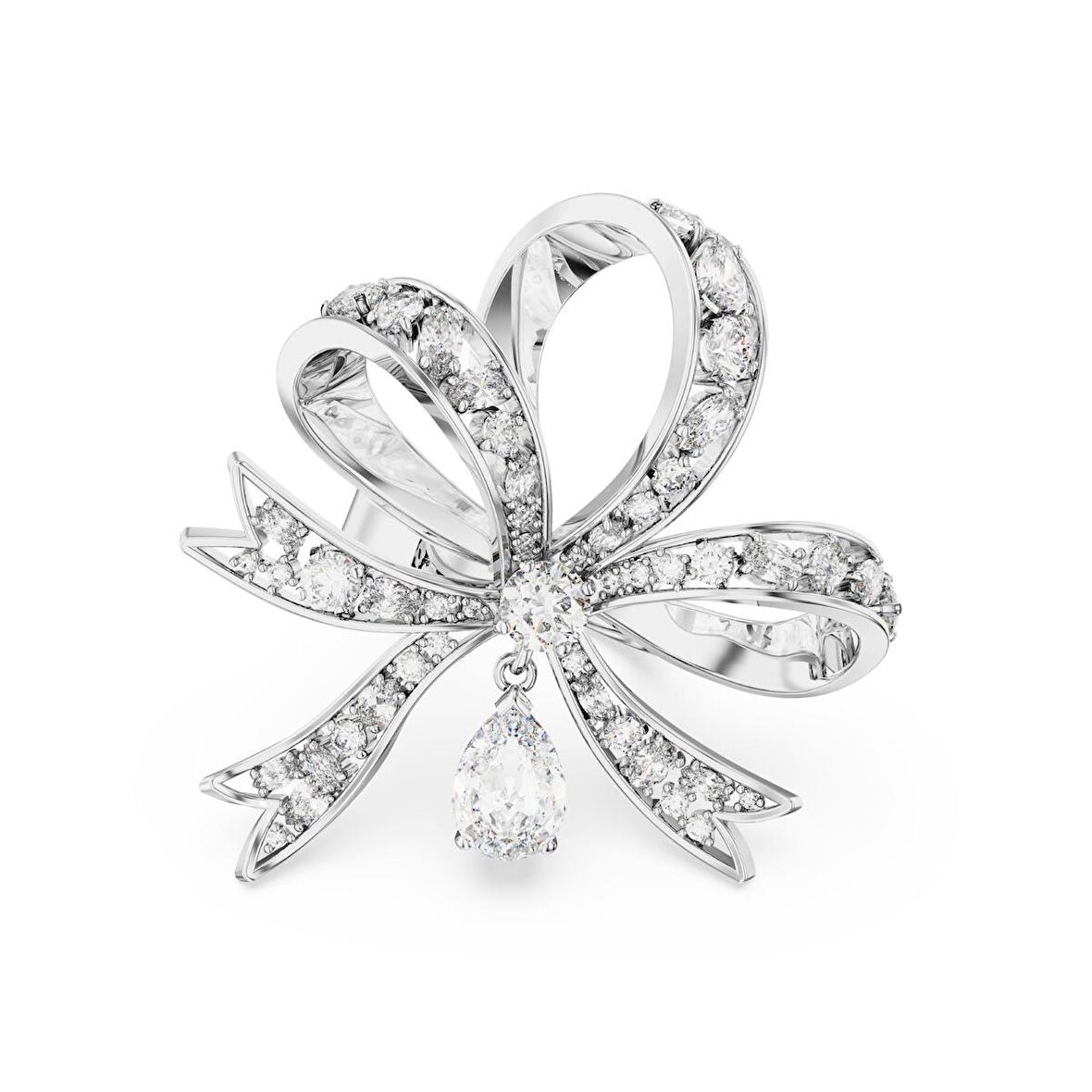 5647725 Swarovski Yüzük Volta:Ring L Bow Whi/Rhs 58