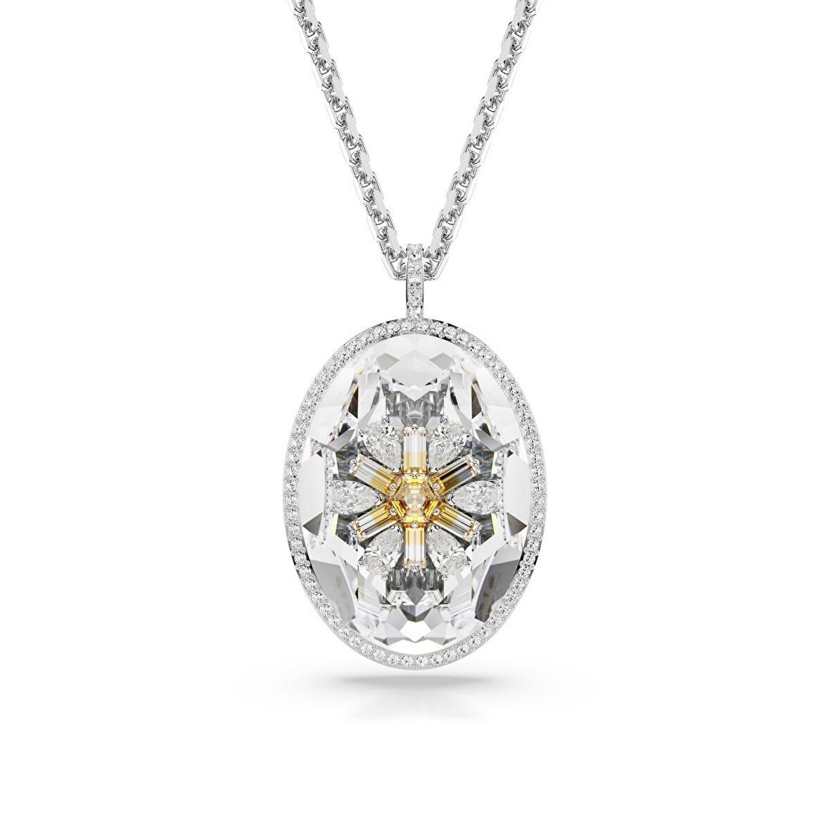 5679917 Swarovski Kolye Idyllıa E:Pend Long Yel/Rhs