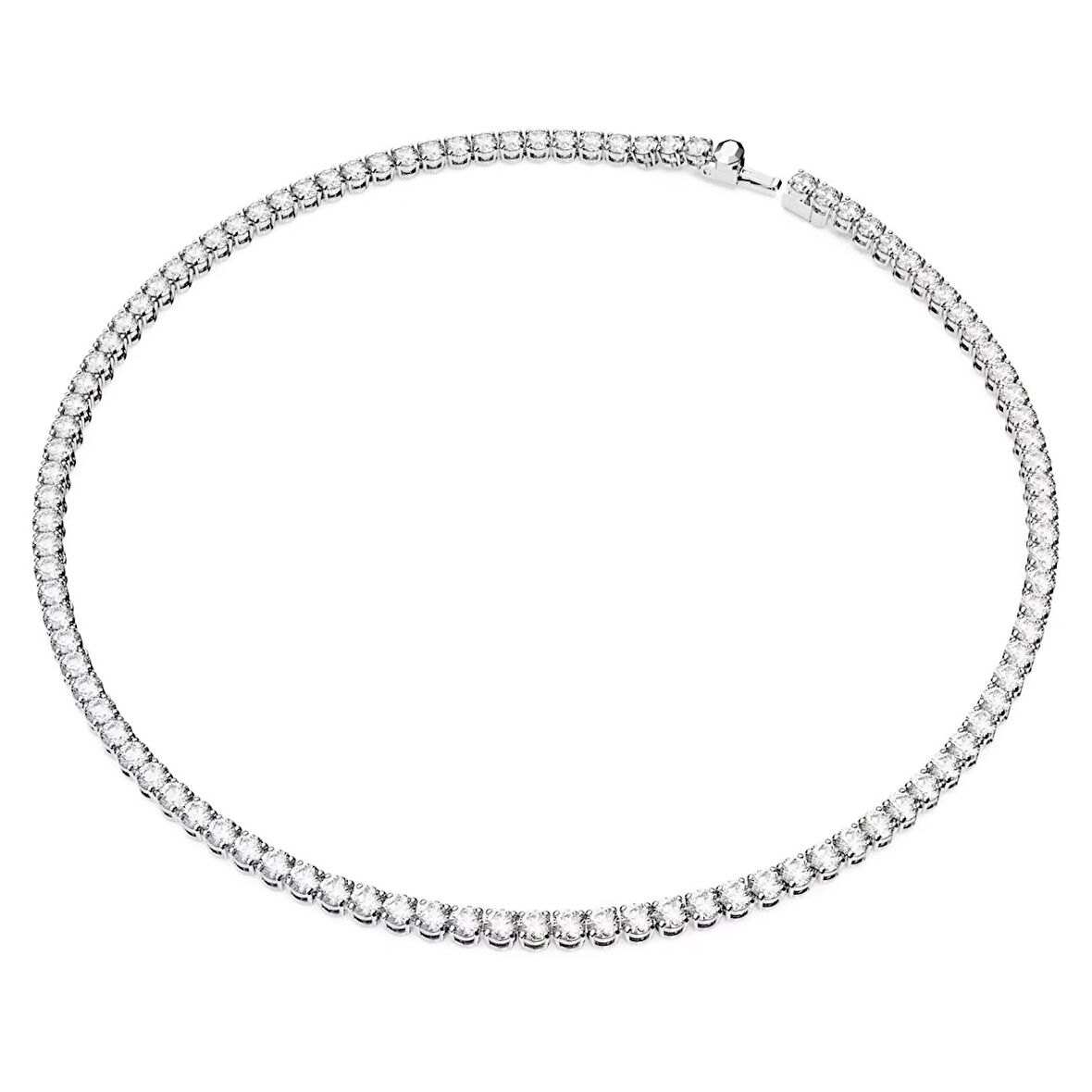 5681801 Swarovski Kolye Matrix Tennis  Neclace, Round cut, Small, White, Rhodium plated