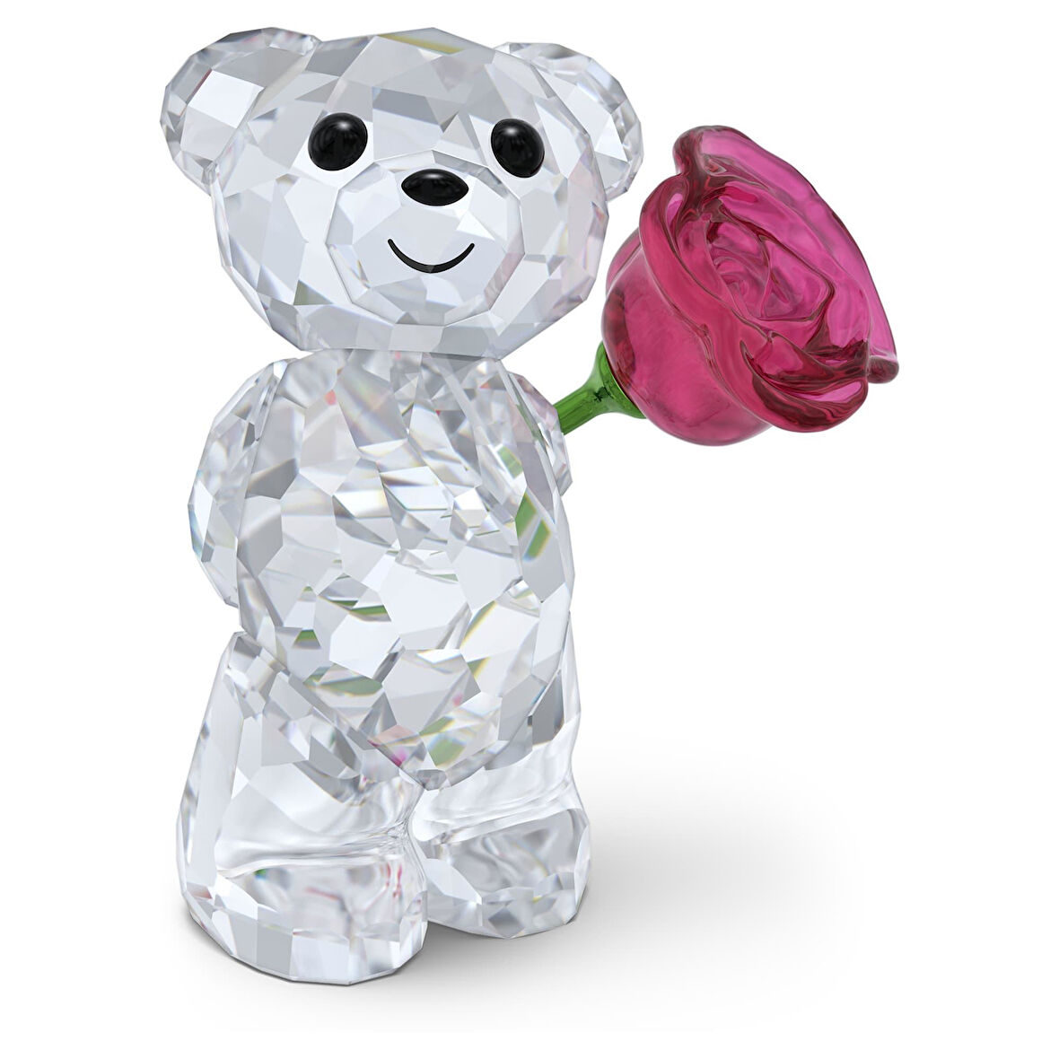 5691390 Swarovski Biblo Krıs Bear:A Rose Wıth Love