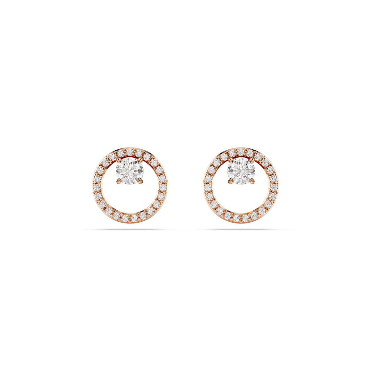 5692263 Swarovski Küpe Constella:Pe Stud Cz Whıte/Ros