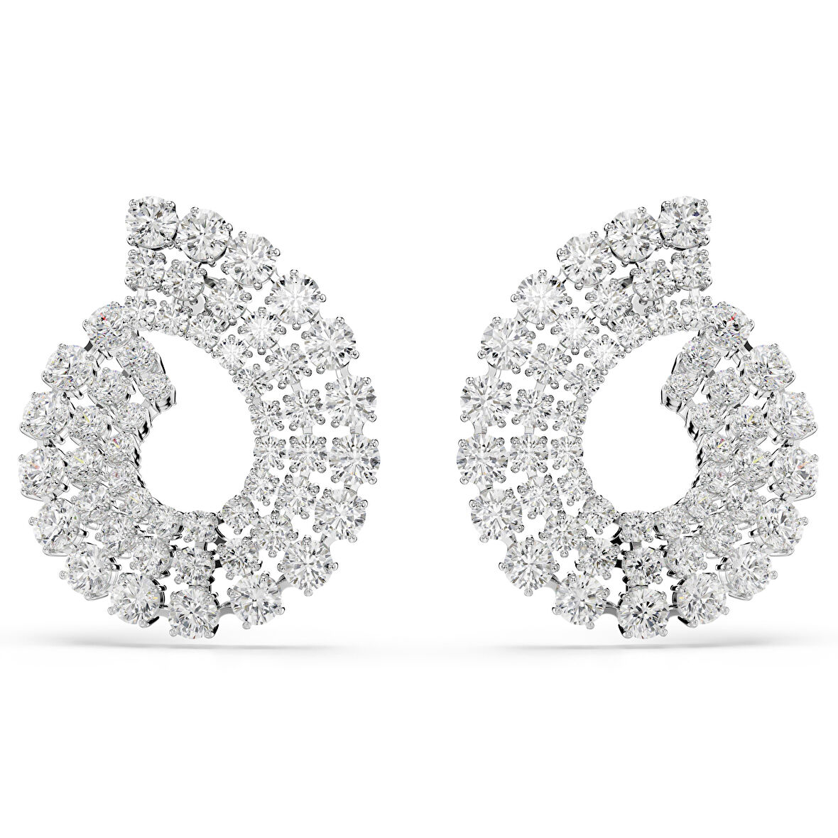 5705834 Swarovski Küpe Matrıx:Pe Round Whıte/Rhs