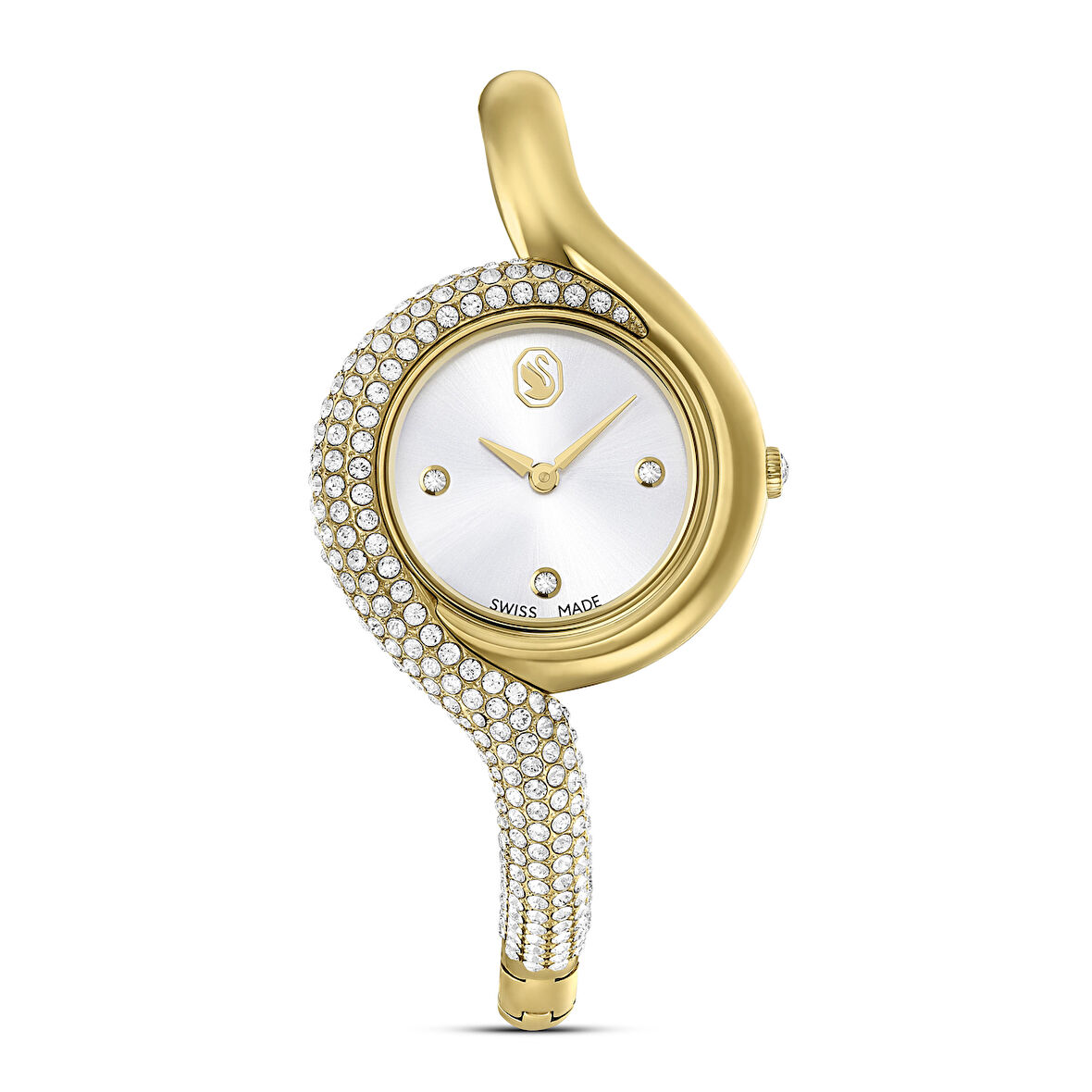 5708030 Swarovski Kol Saati Dextera Asym:Mb Pgo/Wht/Pgo