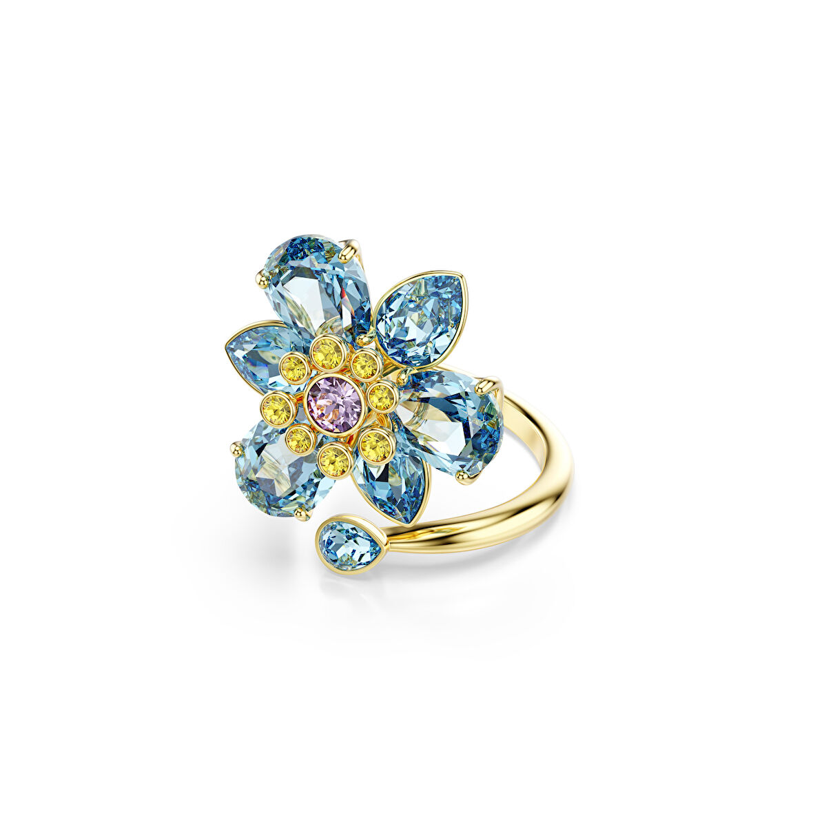 5709031 Swarovski Yüzük Idyllıa:Rıng Blue Mul/Gos 55