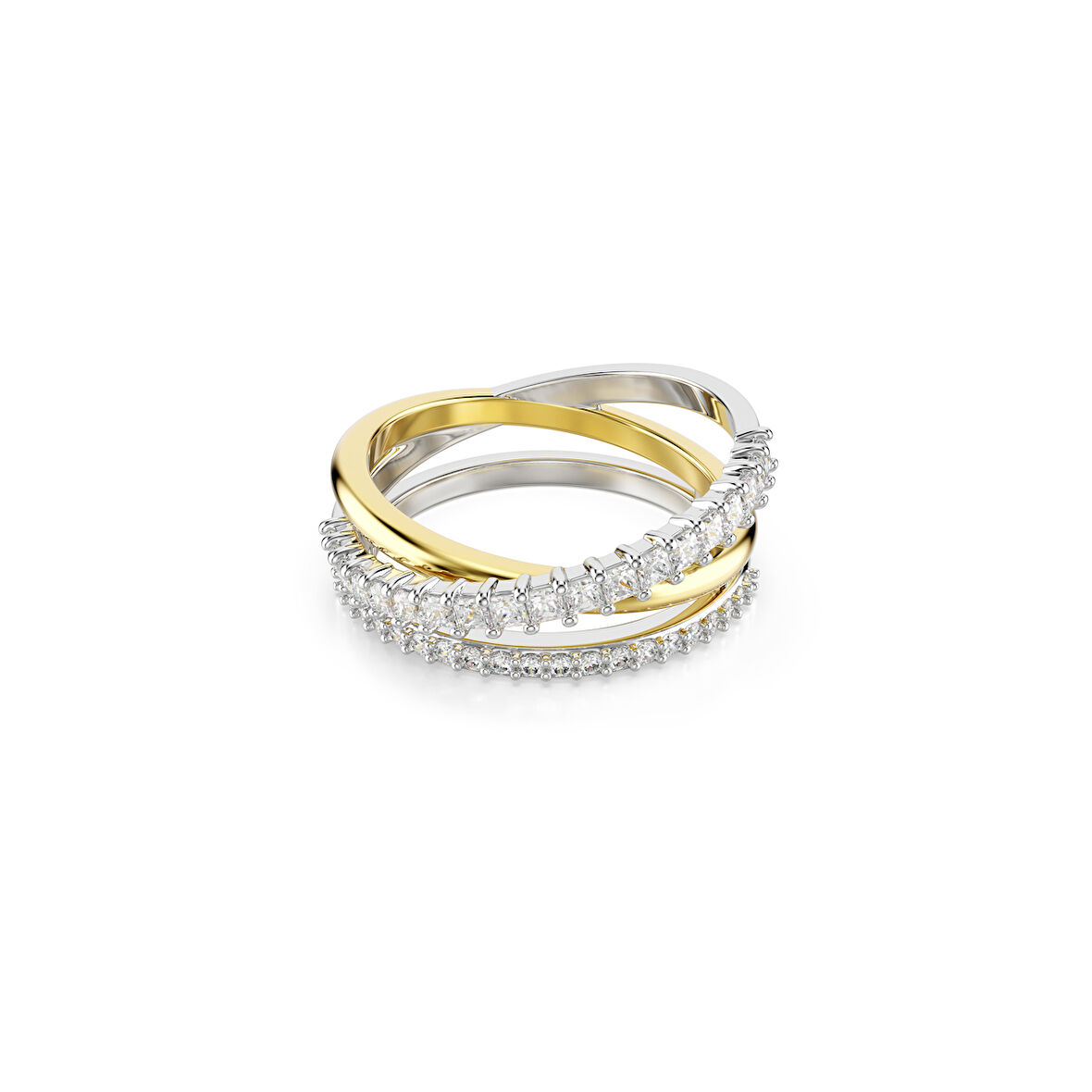 5714161 Swarovski Yüzük Re Hyperbola:Rıng 3 Band Whıte/Mıx 52
