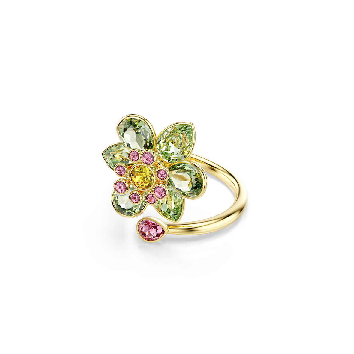 5720297 Swarovski Yüzük Idyllıa:Rıng Green Mul/Gos 55