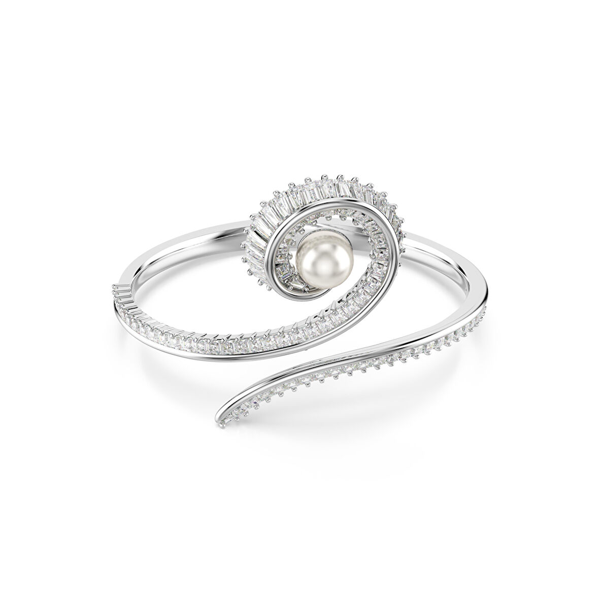 5720863 Swarovski Bilezik Ss25 Capsule:Bangle Whıte/Rhs M