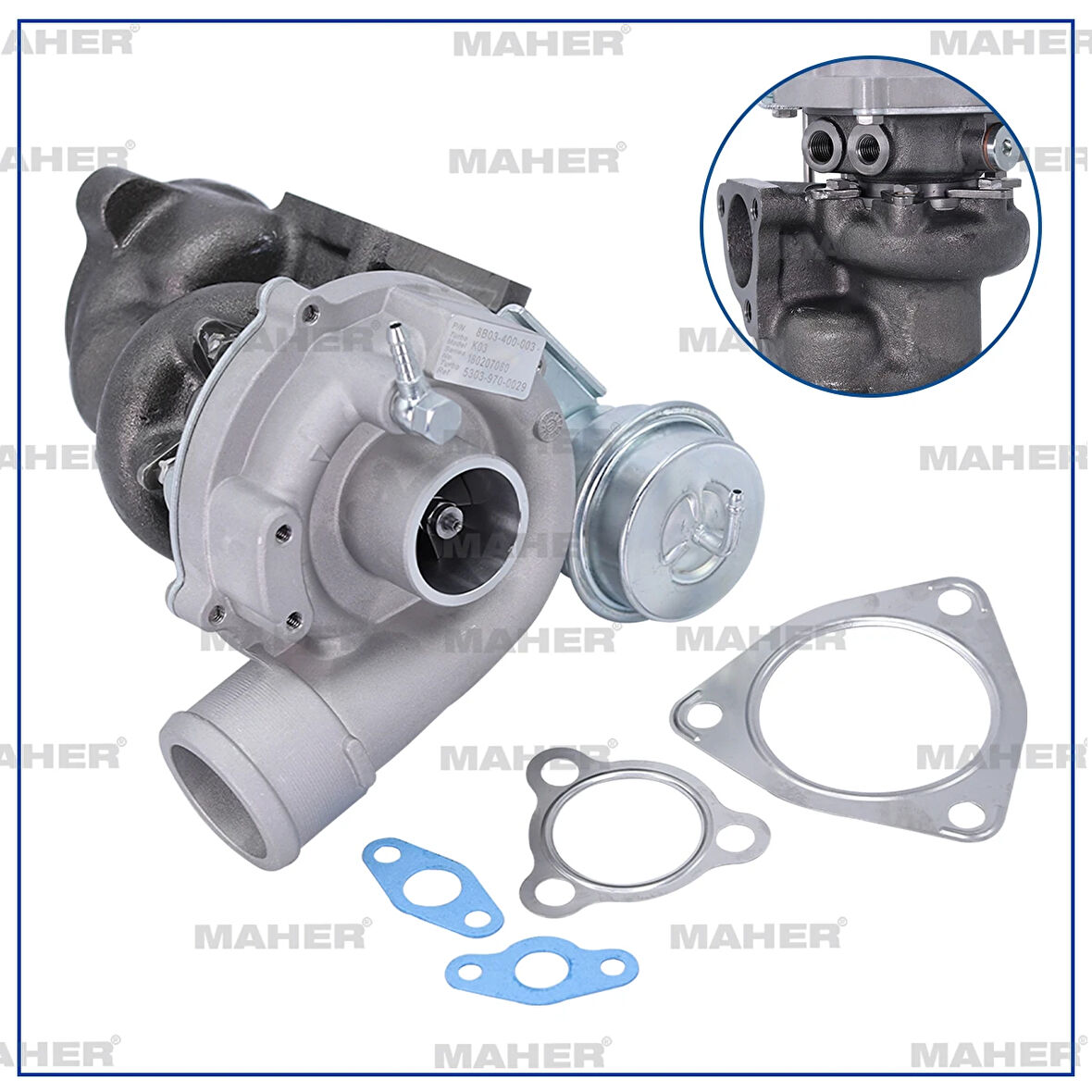 TURBO PASSAT / A4 1997-2004 APU-AWT-BFB-BKB-AWM 1.8 T 058145703J