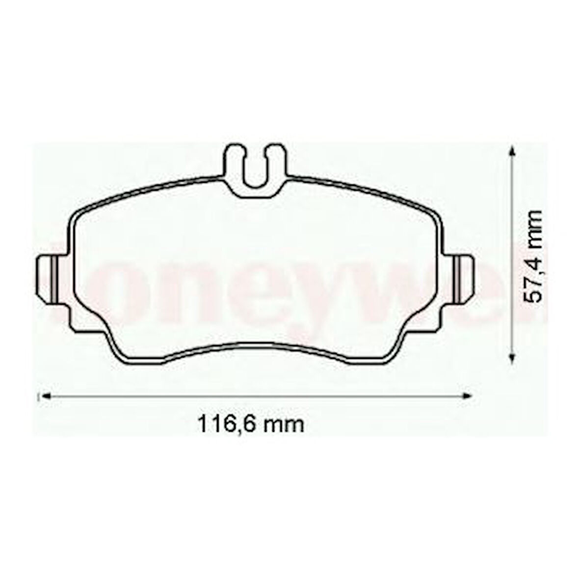 FREN BALATASI ARKA MERCEDES C-CLASS W205 S205 C205 A205 A0004209403