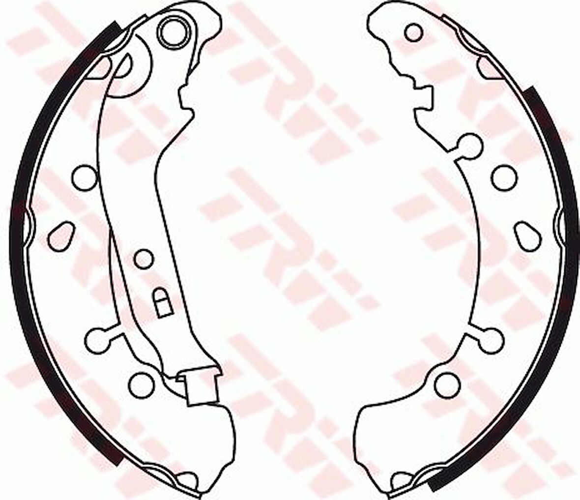 ARKA PABUÇ BALATA YARIS 1.3 VVTİ-1.33 VVTİ-1.4D-4D 2006-2011  203X38 044950D040 044950D090