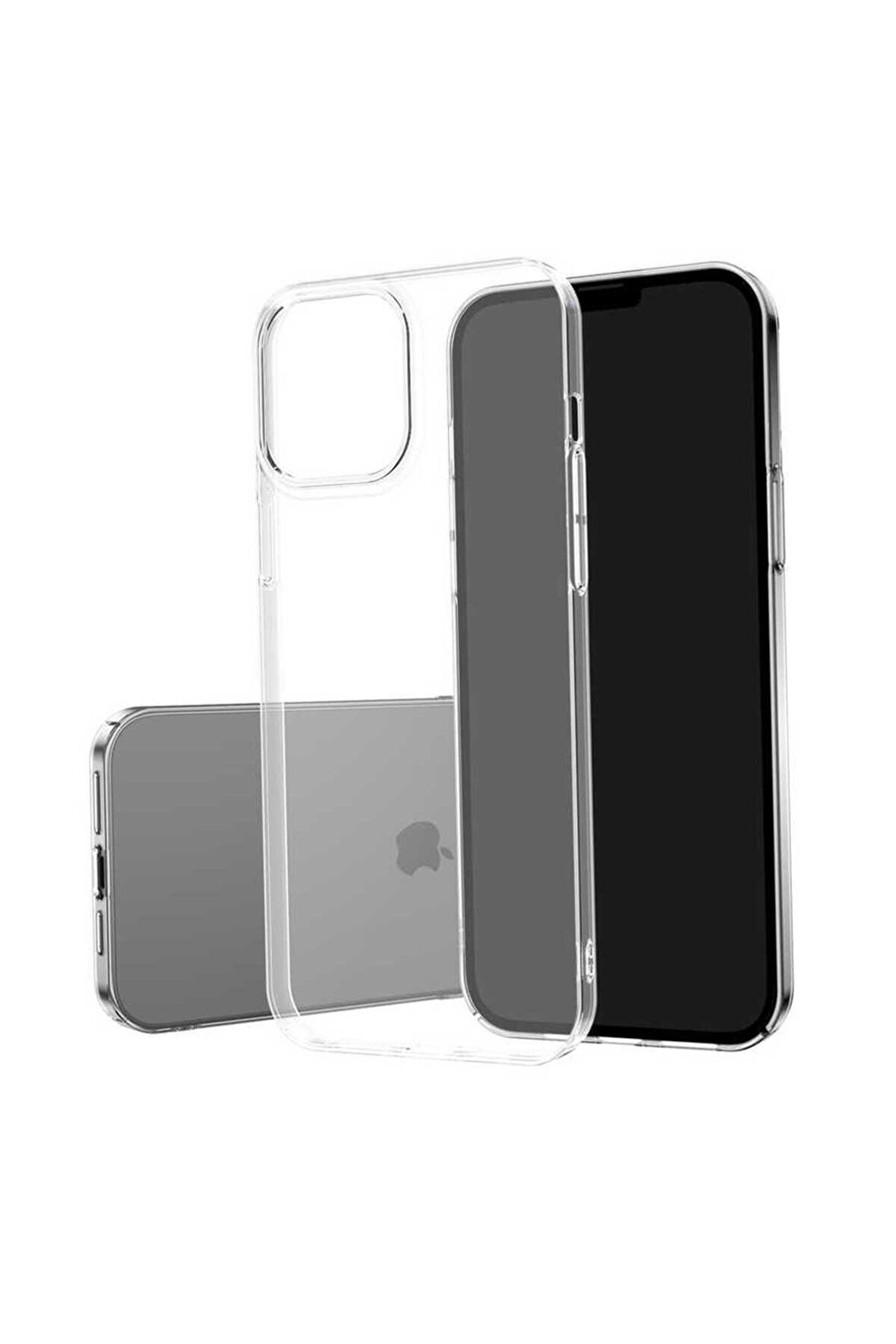 Apple iPhone 13 ile Uyumlu Kılıf Şeffaf Sararmayan Sert Tpu Hassas Buton Telefon Kılıfı Kapak Şeffaf