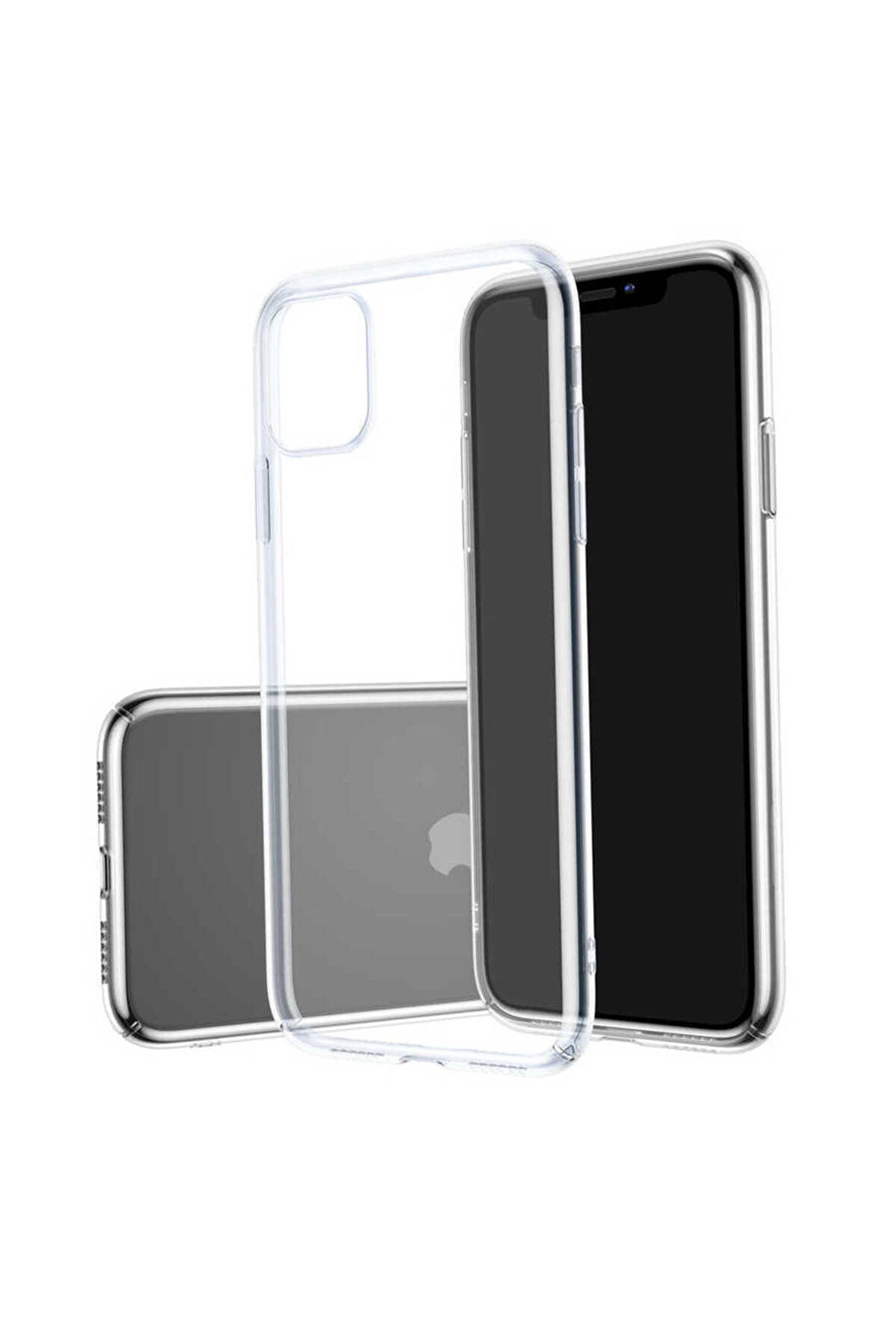 Apple iPhone 11 ile Uyumlu Kılıf Şeffaf Sararmayan Sert Tpu Hassas Buton Telefon Kılıfı Kapak Şeffaf