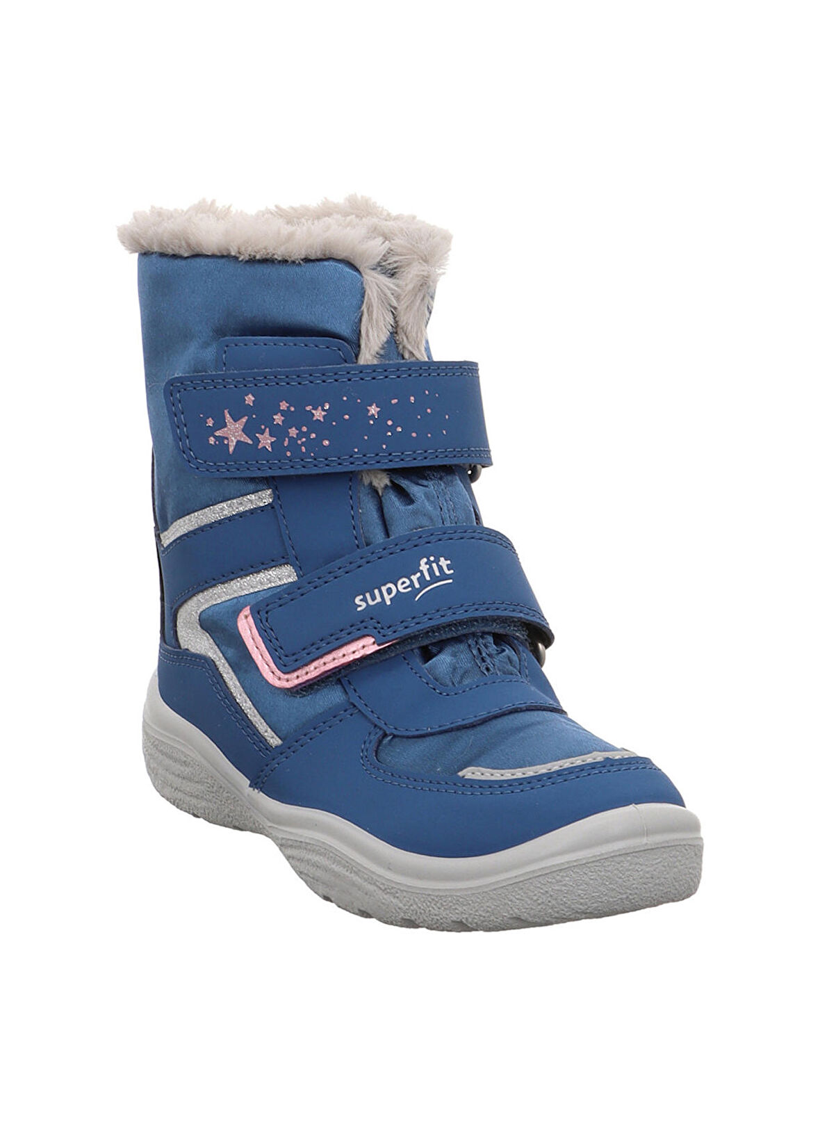 Superfit Mavi Kız Çocuk Gore-Tex Süet + Deri + Tekstil Bot CRYSTAL 1-009098-8020-2