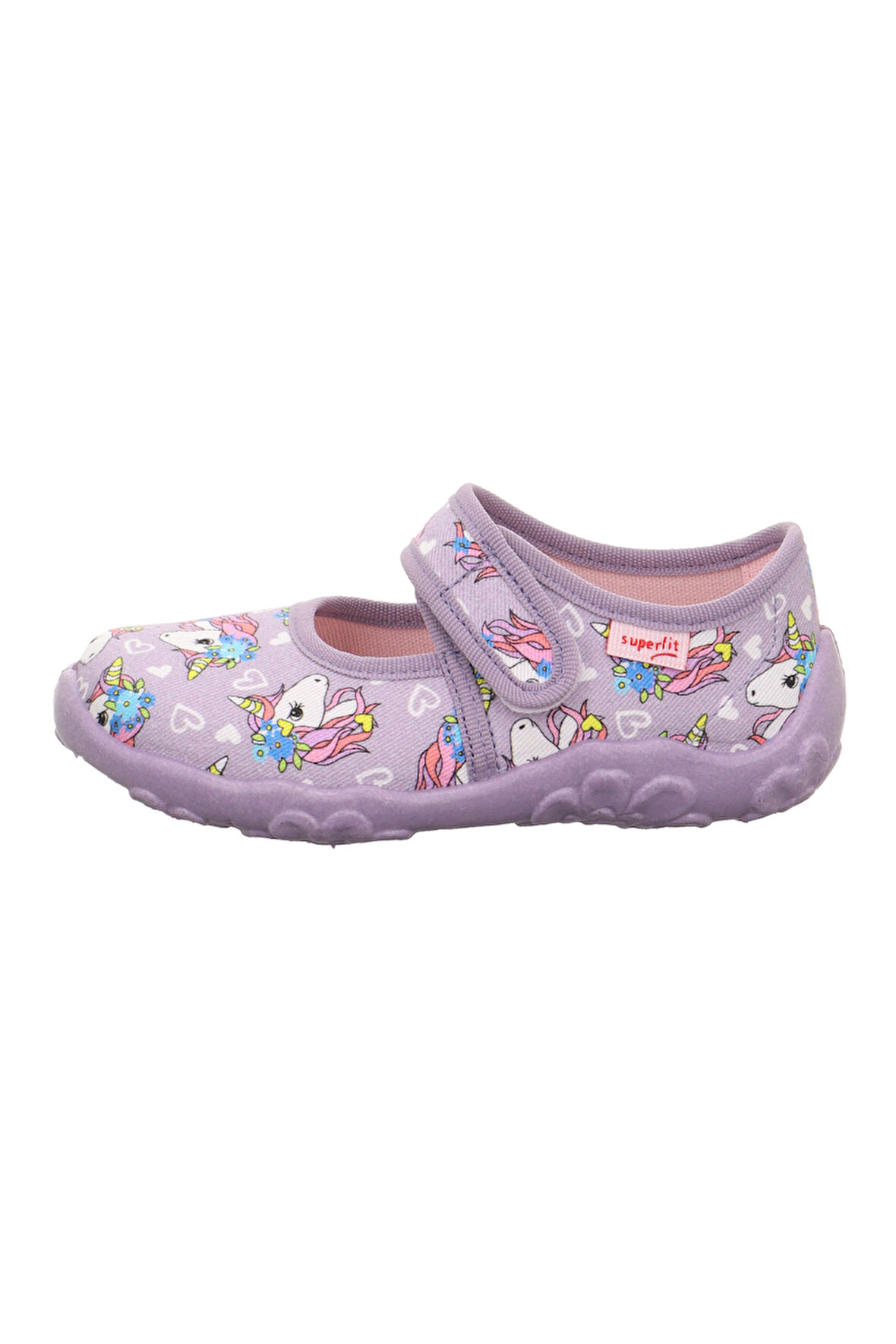 Superfit Bonny Kız Çocuk Lila Ev Kreş Ayakkabısı Unicorn 800283-8530