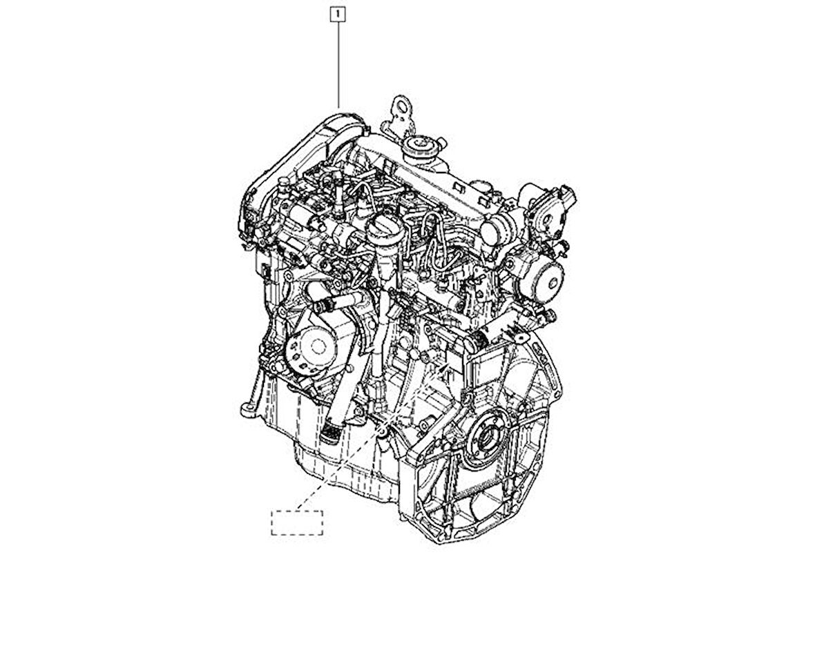 KOMPLE MOTOR RENAULT MEGANE 4 2016 1.5DCI K9K 656 INDEX 8201719382