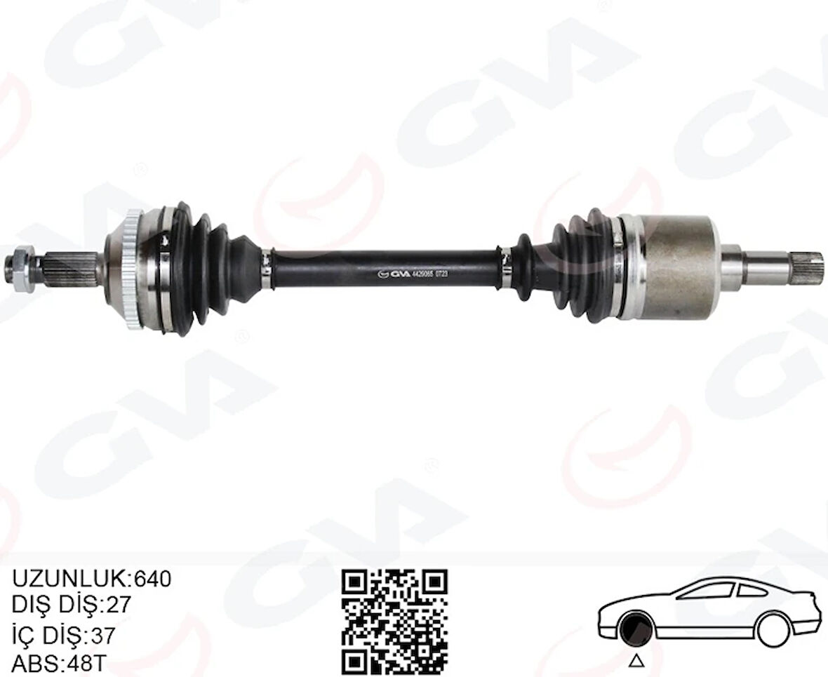 KOMPLE AKS SOL ON FIAT SCUDO 220P 1.9 TD 1996-2006 ABSLI 9617408188 9617408180 9626083780