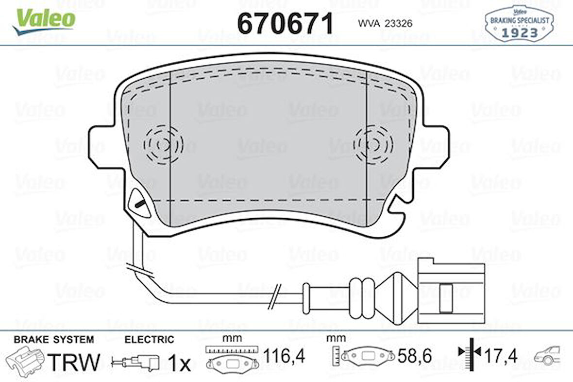 ARKA BALATA TRANSPORTER T5 T6 2004 FİŞLİ 7H0698451 7H0698451B 7H0698451A