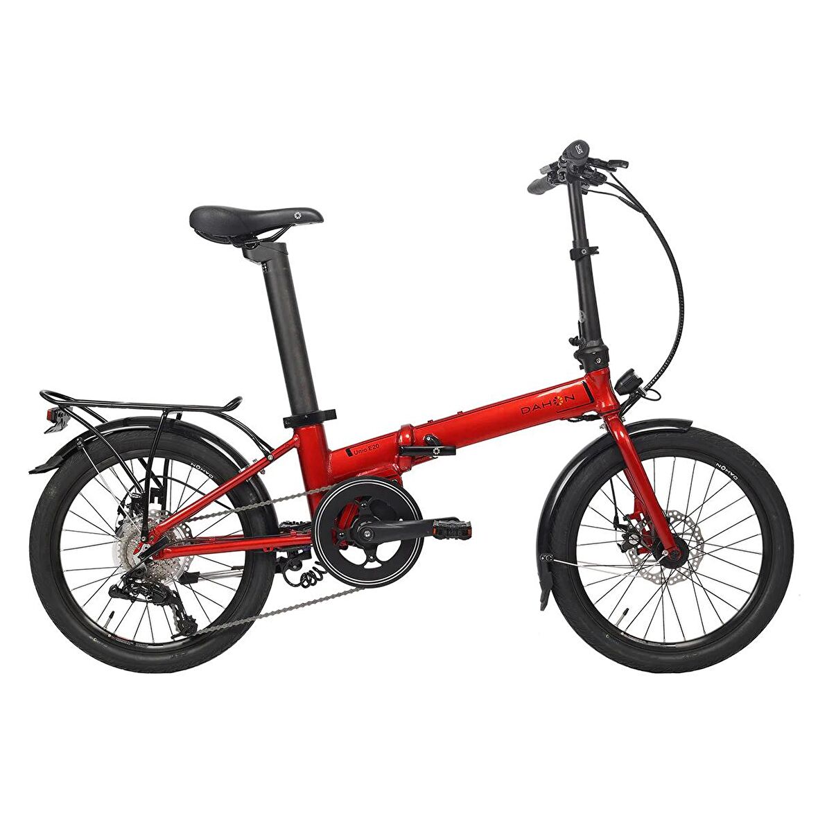 Dahon Unio E20 Dahon Disk Fren Elektrikli Katlanır Bisiklet-Kırmızı