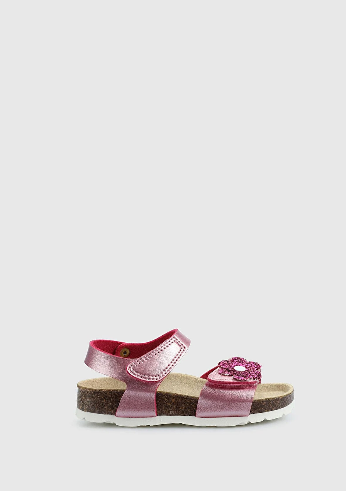 Pembe Kız Çocuk Düz Sandalet
