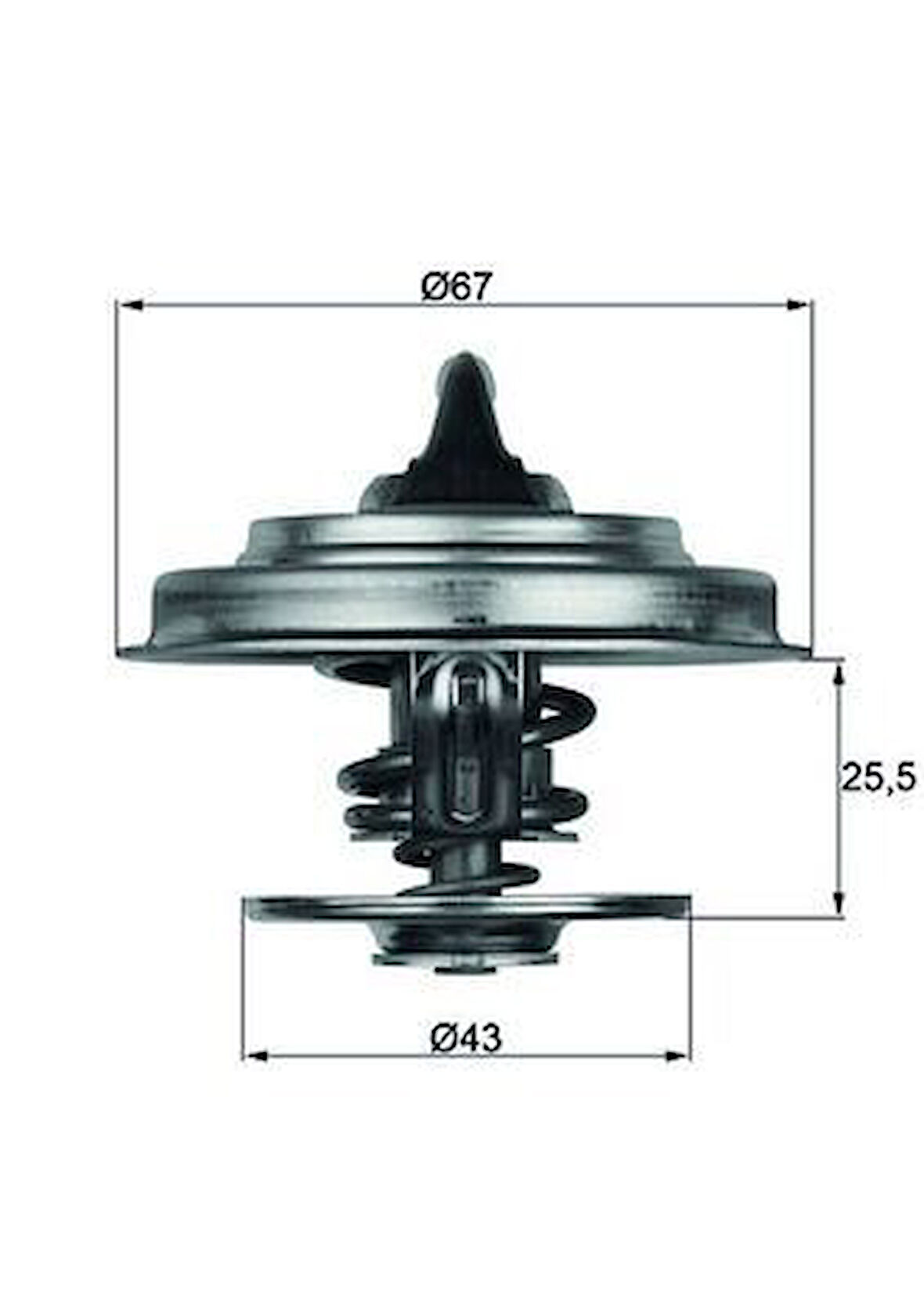TERMOSTAT 87 C MERCEDES M102 M103 OM615 OM904 W201 W202 W124 W210 W140 . AXOR 1838 A1102000515