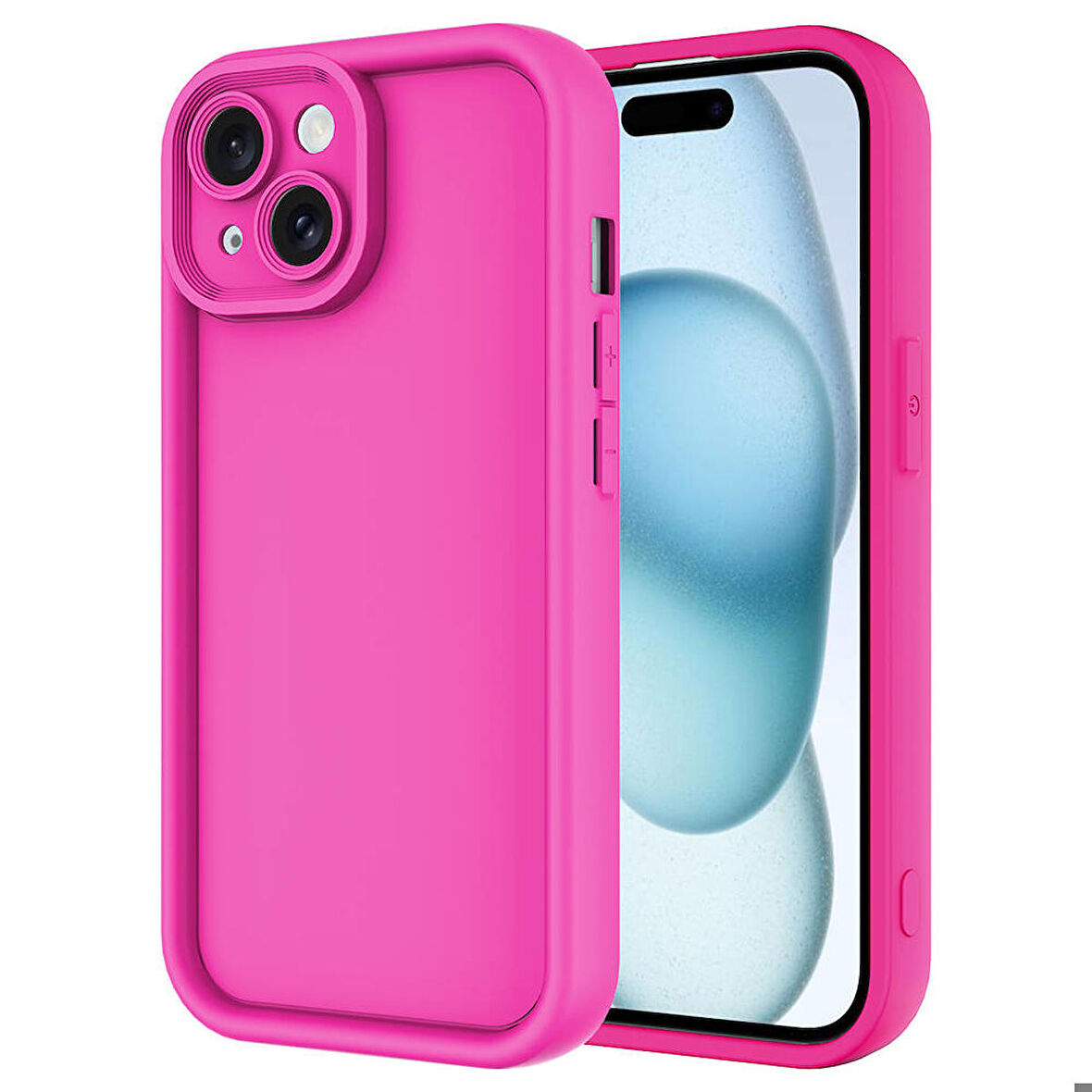 Apple iPhone 13 ile Uyumlu Kılıf Kamera Korumalı Yüksek Kenarlı Kapak