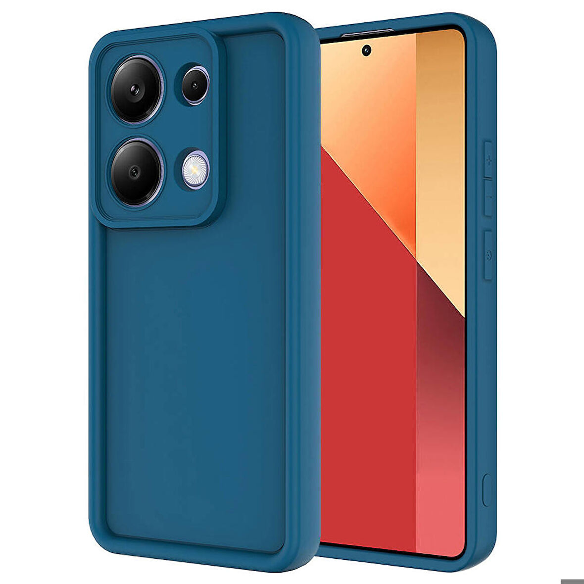 Xiaomi Poco M6 Pro 4G ile Uyumlu Kılıf Kamera Korumalı Yüksek Kenarlı Kapak