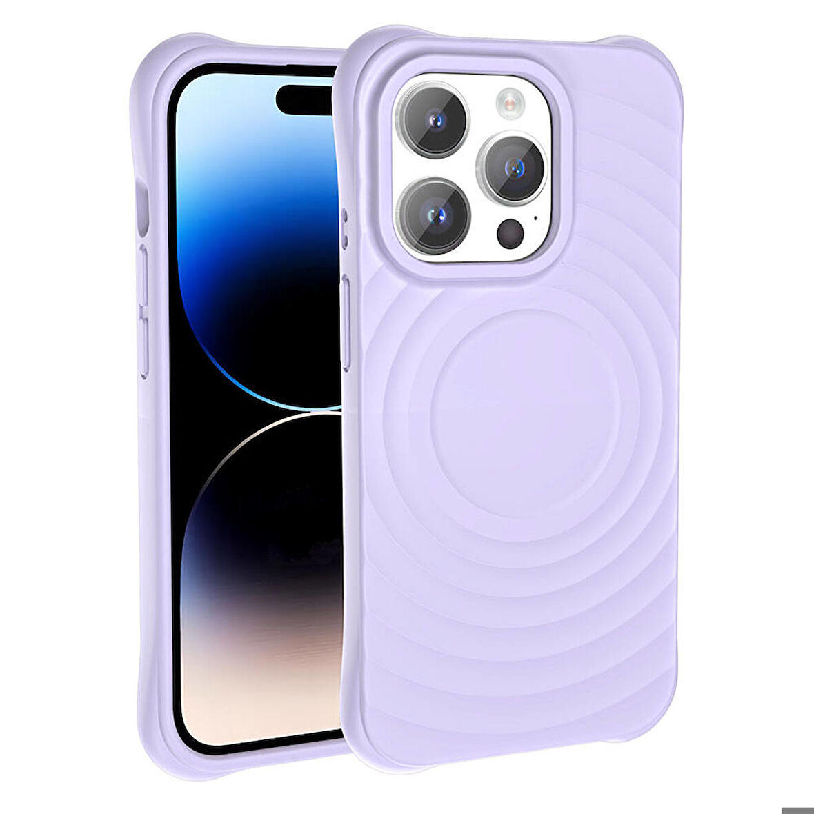 Apple iPhone 14 Pro ile Uyumlu Magsafe Şarj Özellikli Airbagli Mat Görünümlü Kapak