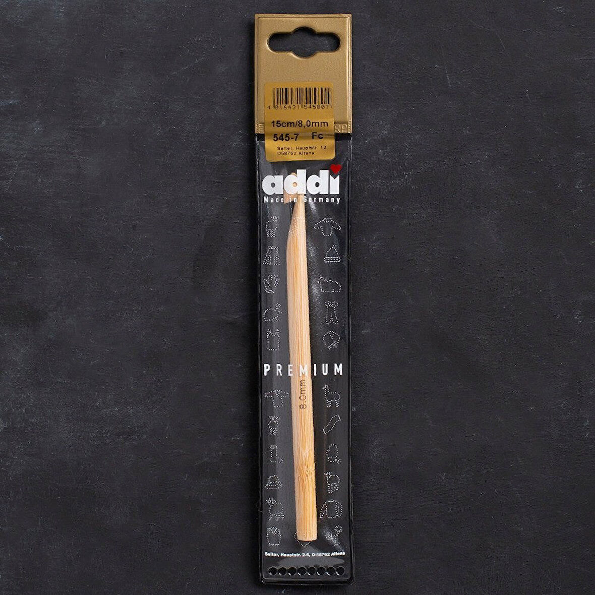 Addi Bambus 8mm 15cm Bambu Yün Tığ - 545-7