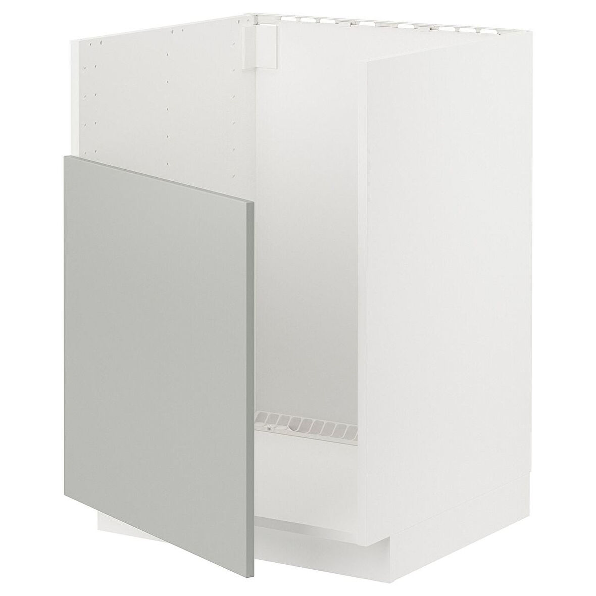 Eviye dolabı, HAVSTORP açık gri, 60x60 cm, 1 kapaklı