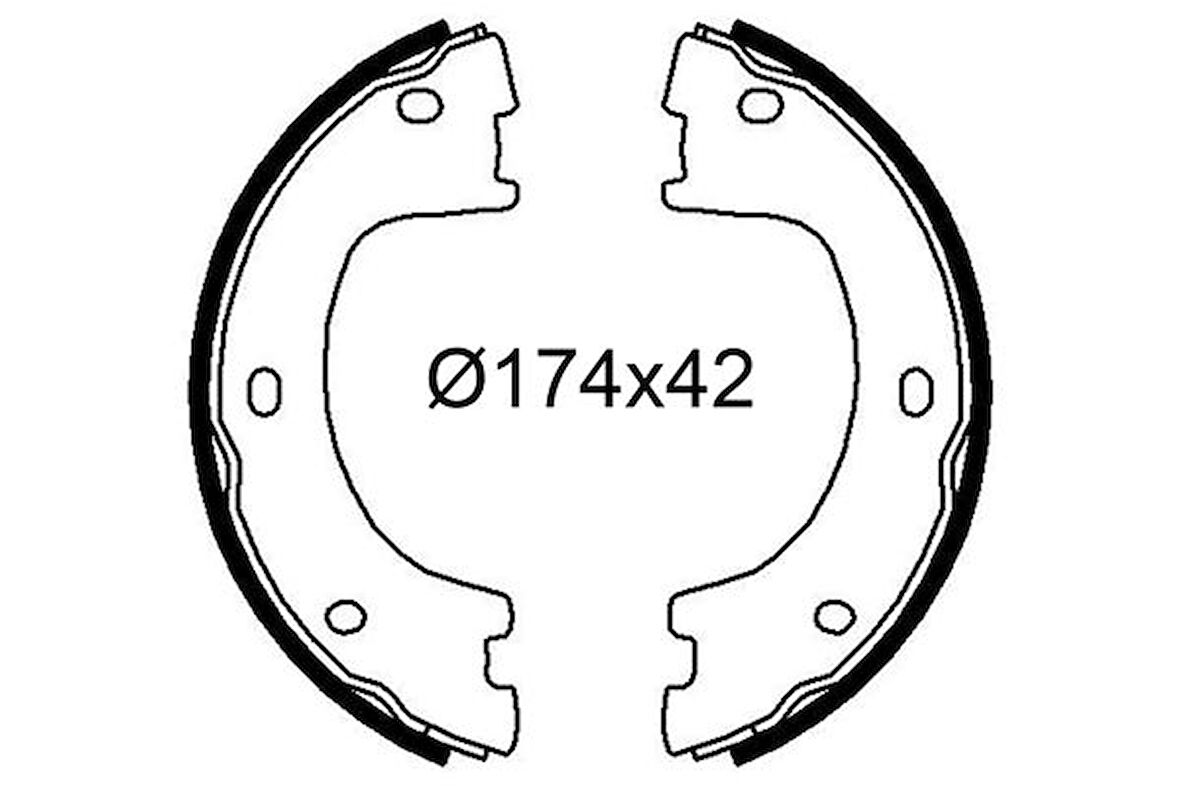 FREN BALATASI ARKA PARK FRENI MERCEDES SPRINTER B906 . VW CRAFTER 1930-1935-50 CIFT TEKER A9064200420 2E0698525A