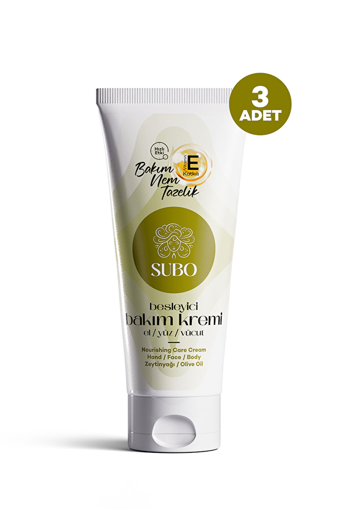 SUBO  BESLEYİCİ BAKIM  KREMİ ZEYTİNYAĞI 3X60 ML