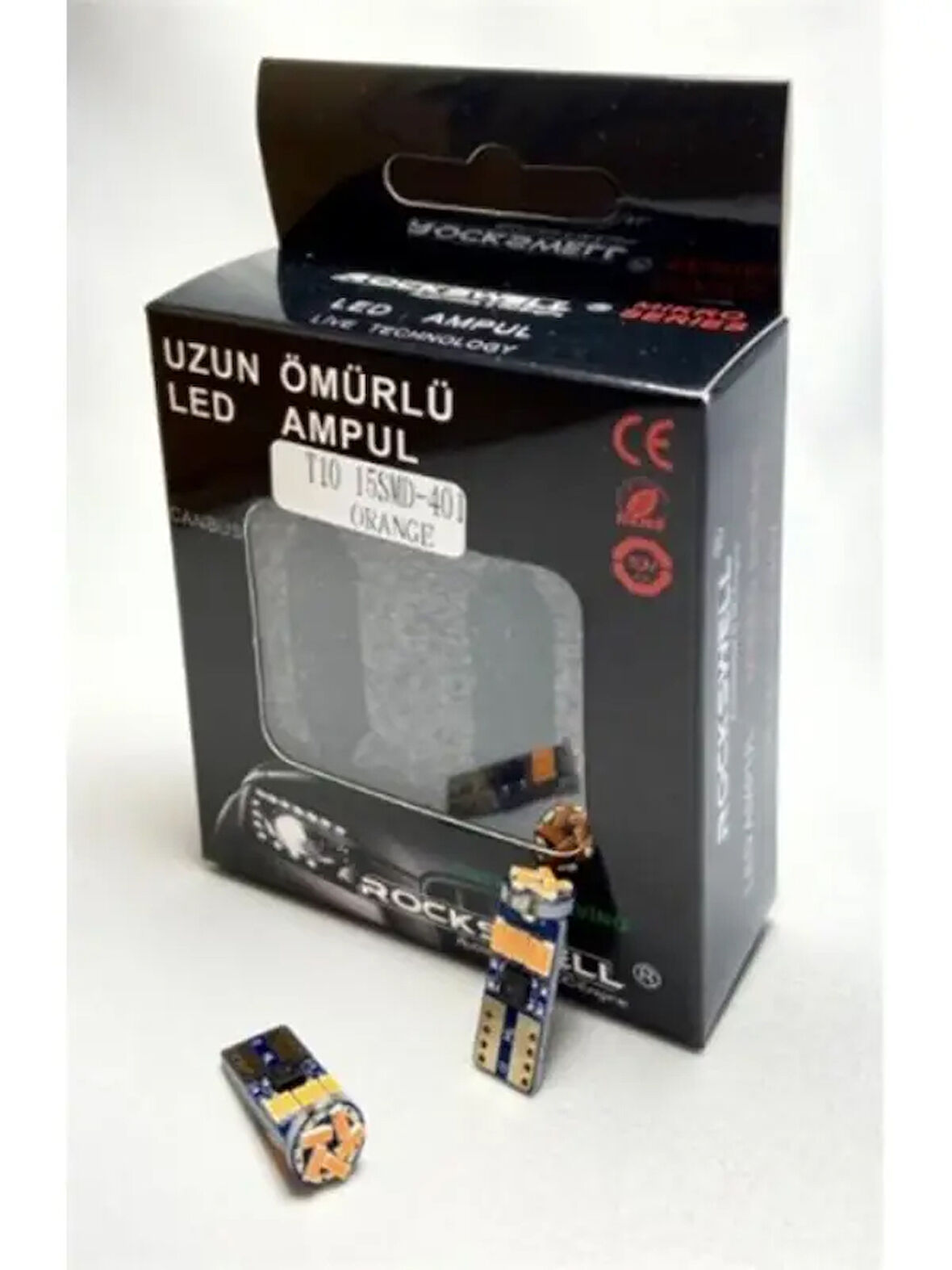 LED AMPUL T10 15 LED TURUNCU  12V