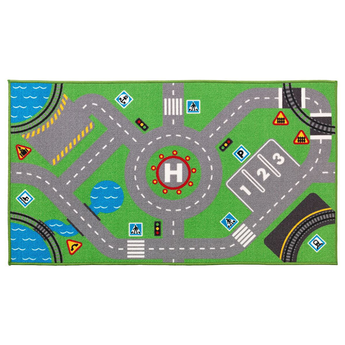 Çocuk halısı, yeşil, 75x133 cm