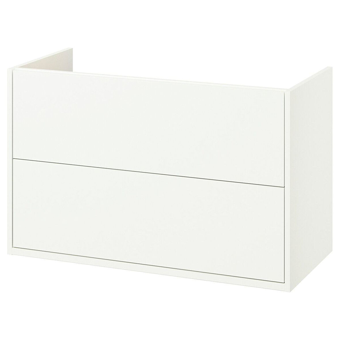 Lavabo dolabı, beyaz, 100x48x63 cm, 2 çekmeceli